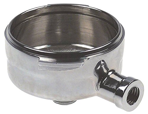 Brasilia Siebträger für Espressomaschine mit Auslauf 3/8\' Innen ø 62mm Befestigung ø 80mm für Griffgewinde M12x1,75 Keilhöhe 8,8mm Brasilia Siebträger für Espressomaschine mit Auslauf 3/8\' Innen ø 62mm Befestigung ø 80mm für Griffgewinde M12x1,75 Keilhöhe 8,8mm