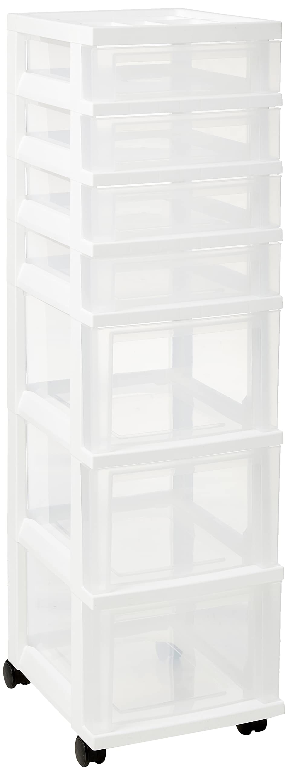 IRIS USA Craft Plastic Organizers and Storage, Rolling Storage Cart for