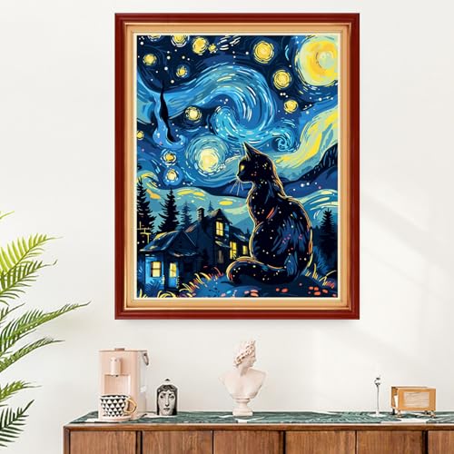 Image of Funart Stamped Cross Stitch Kits for Beginners Full Range of Cross Stitching Preprinted Embroidery Kits for Adults, 11CT Embroidery Pattern Needlepoint Kits- (ArtColors21)