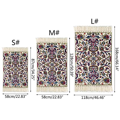 Tapis en coton de qualité supérieure orné de délicats pompons