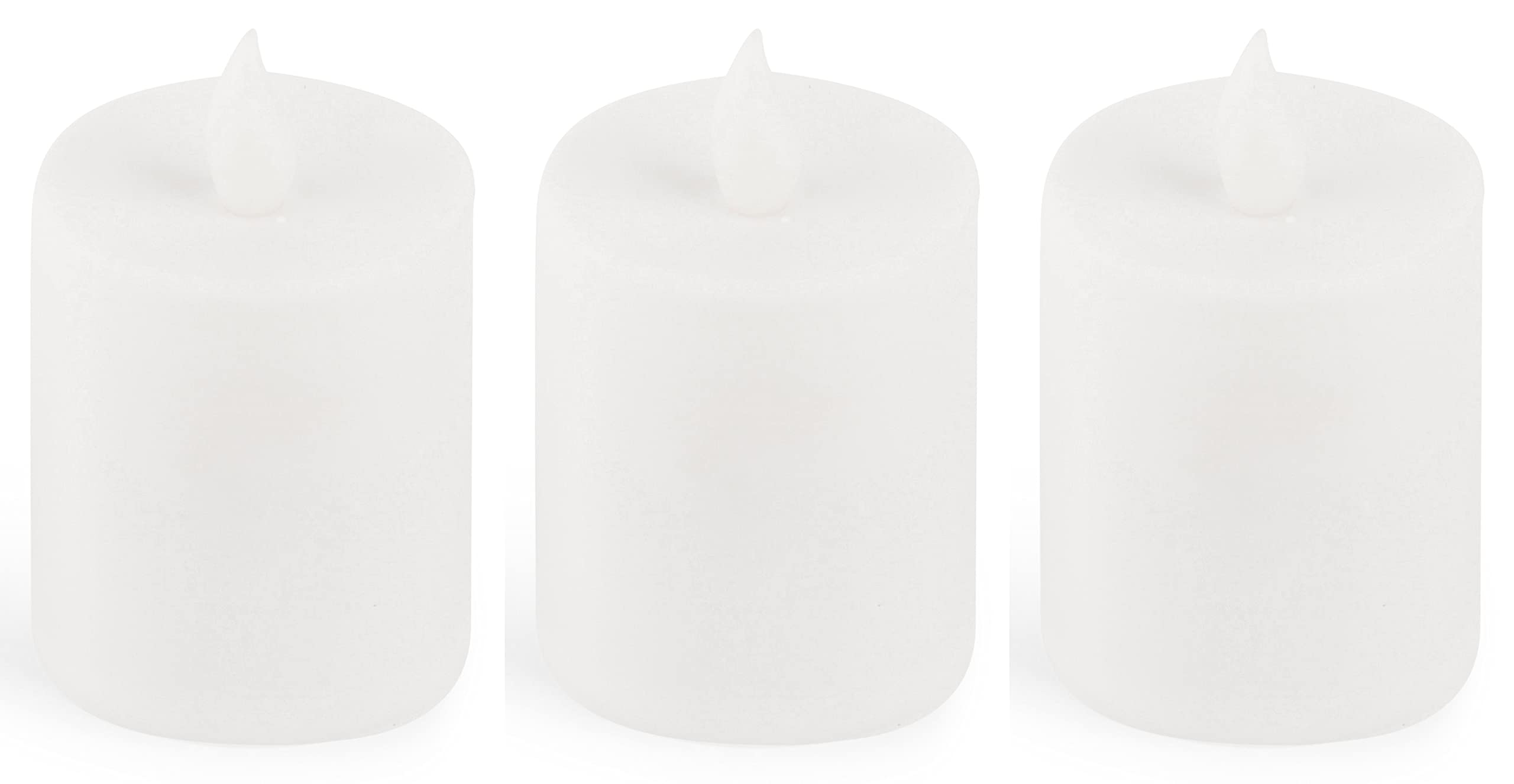 Novaliv Lot De 3 Bougies LED Blanches Pour L'extérieur - Avec Pile