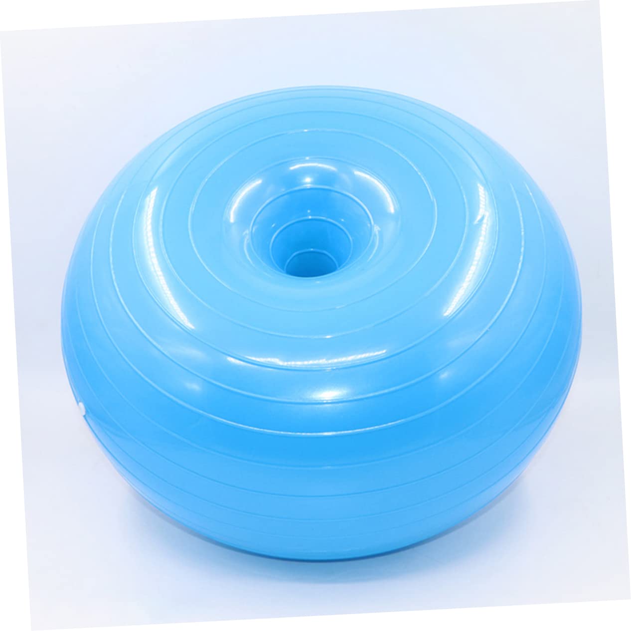 Abaodam Donut Yogaball Explosionsgeschützt aus PVC mit Luftpumpe, Blau