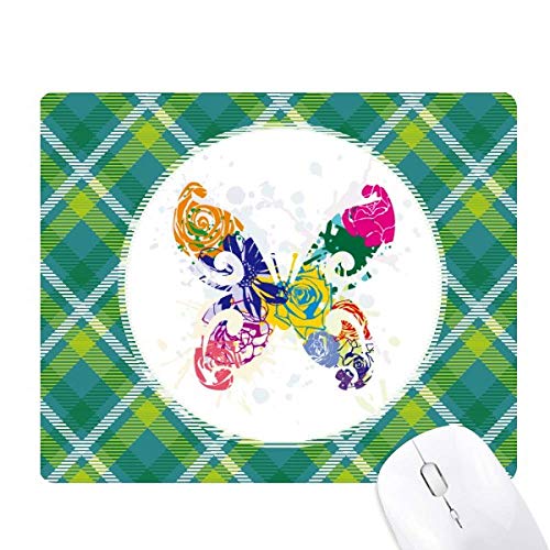 Tapis de souris papillon floral vert pixel pour votre télétravail