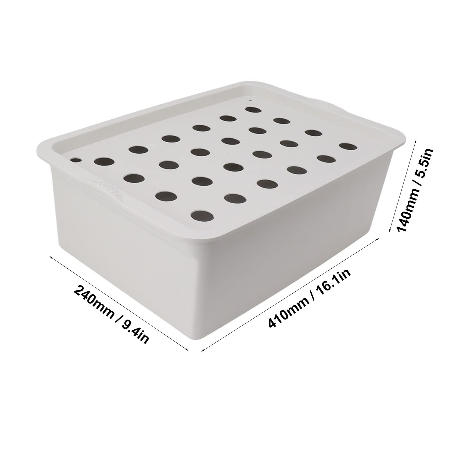 Kit Completo de Cultivo Hidropónico, 24 Sitios, Gris, con Temporizador Automático y Bomba de Aire para Oxigenación
