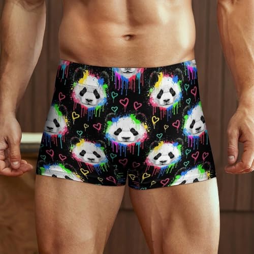 Mens Soft Comfortable Underwear Breathable Moisture-Wicking Boxer Briefs Novelty Underwear2