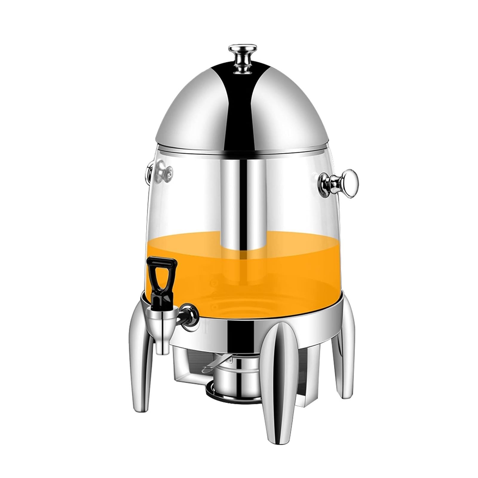 ASerZenith Juice Dispenser Stainless Steel Hot Beverage Dispenser Durable And Long-Lasting Chafer Urn For Home Buffet Restaurant 12L Ice Chamber