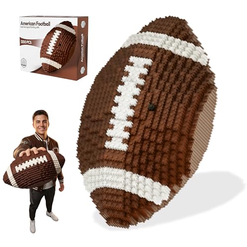 Snaptor Football 3D Building Block Set - Educational Toy - Perfect for +14 Years - 11 x 6.7 in - Challenging Creative Fun and Skill-Building - 3D Instruction (1200PCS)