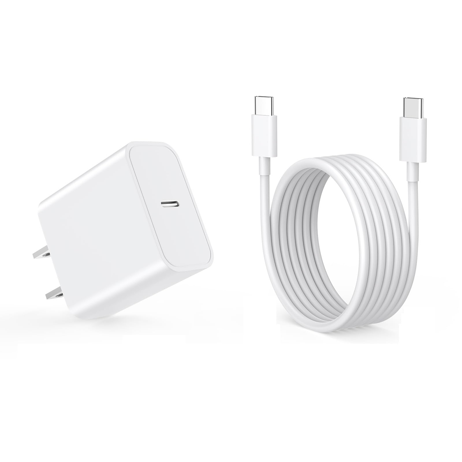 Compatible with iPhone 17 16 15 Charger Fast Charging, 20W USB C Wall Charger Block with 6FT Type C to C Charging Cable for iPhone 17/17 Pro/17 Pro Max/Air/16/16 Pro/16 Pro Max/15/15 Pro Max