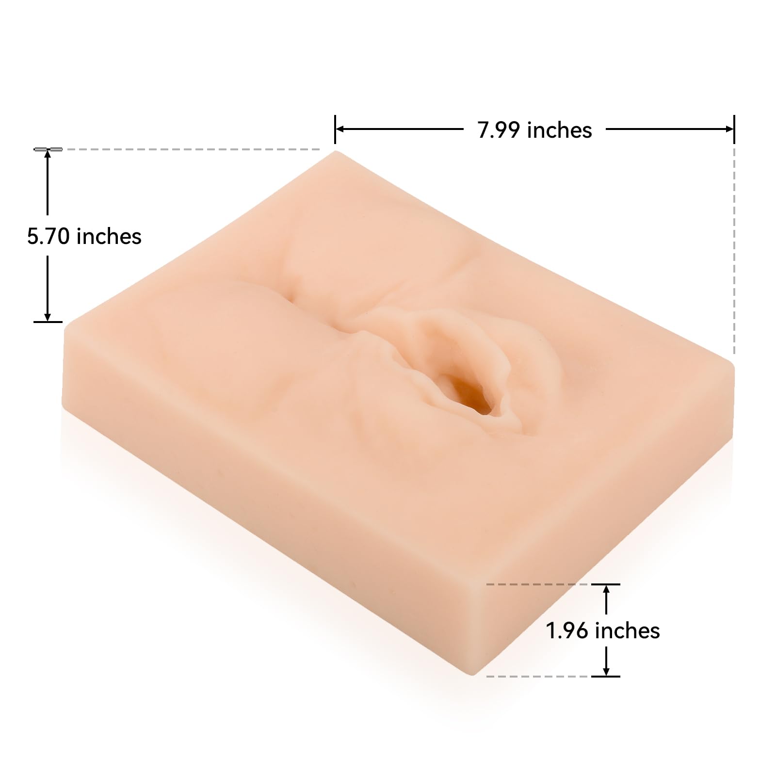 Medarchitect Female Vulva Incision Perineal Suture Practice Model (Midline) Laceration/Episiotomy Suture Simulator Practice for Gynecology Teaching to Medical Student, Doctor Training