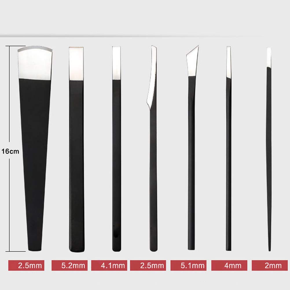 Lurrose 7pezzi Strumenti Professionali Per Pedicure Cura Delle Unghie Dei Piedi Rimozione Di Cuticole Morte e Secche Manicure Per Donne e Uomini