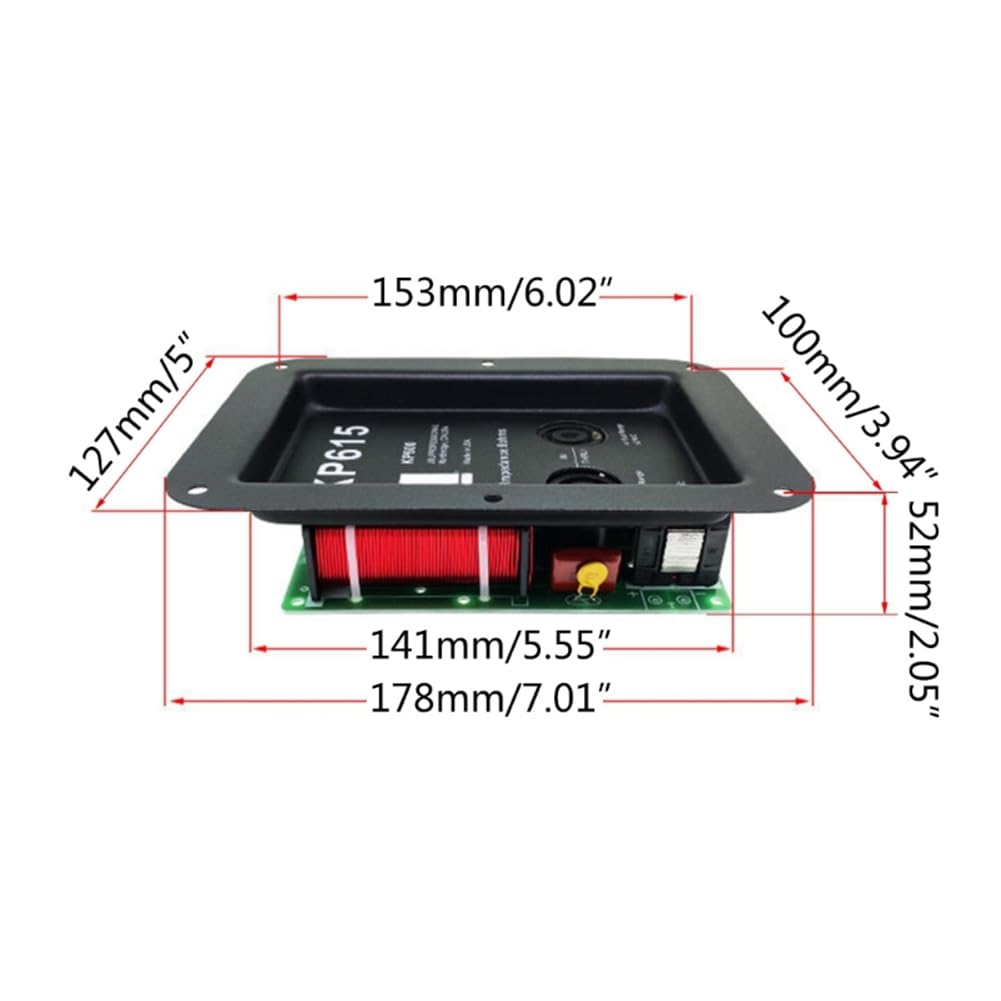 Module de séparateur de fréquence crossover 2 voies - Carte de distribution de filtre Hi-Fi croisée pour haut-parleur, , installation facile