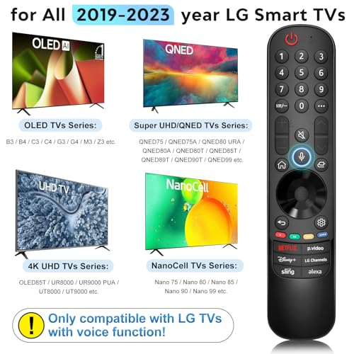 Image of Voice Magic for LG TV Remote Control Replacement with Battery