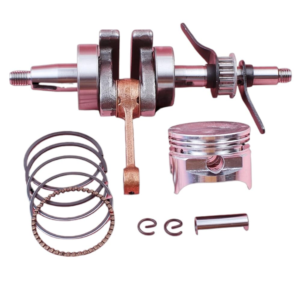 Crankshaft 39mm Piston Pin Ring Circlip Kit Compatible with GX35 GX 35 4 Stroke Lawn Mower Small Gas Engine Motor Part