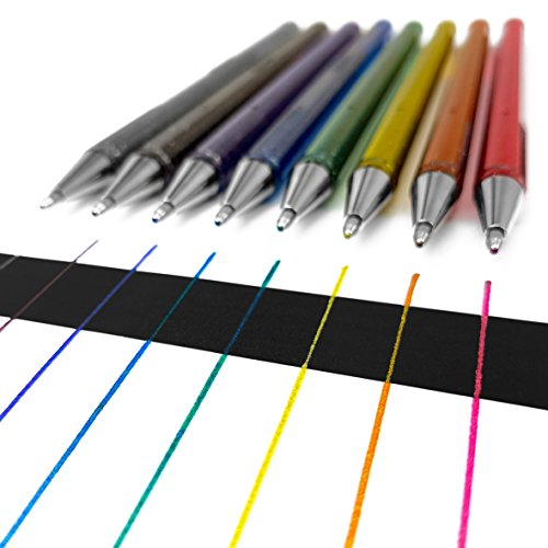 Bolígrafo Rollerball Pentel Hybrid Dual Metallic Negro miniatura 2