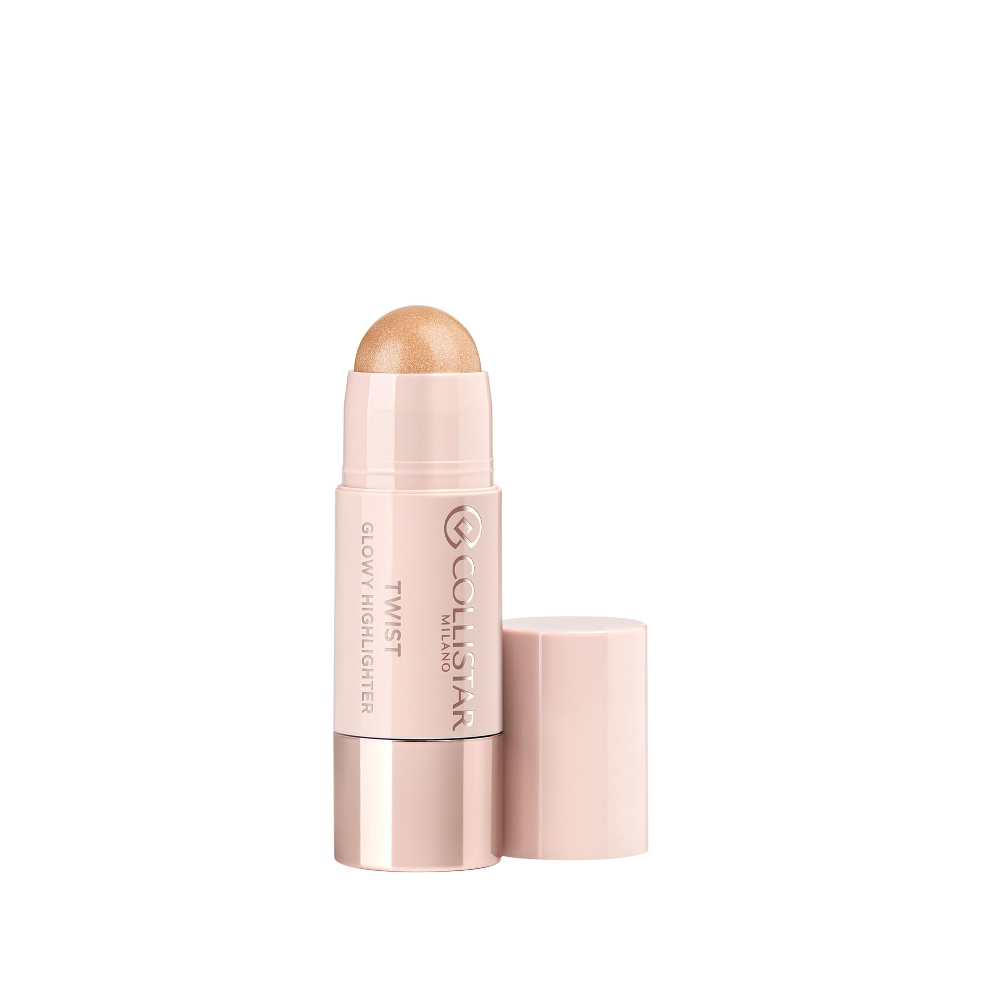 Collistar Twist Glowy Highlighter, Illuminante in Stick Viso, Occhi, Labbra, Texture Cremosa Sfumabile, Finish Luminoso, Effetto Naturale, Colorazione Sole, 5gr