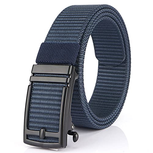 MIPPO® Ratchet Golf Belt for Men, Nylon Web Tactical Belt with Automatic Slide Buckle-image-36