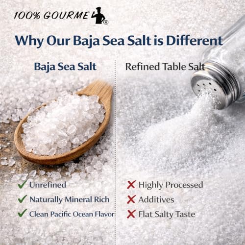 100 Gourmet Sal Marina Gruesa Baja California 12.17 oz miniatura 5