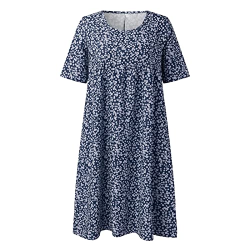 Robe de plage manches courtes bleue XXL pour éviter la chaleur du printemps