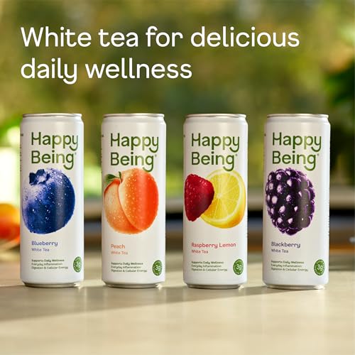 Image of Happy Being Variety Original White Tea, Antioxidant Rich, 12oz 8 Pack