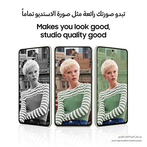 هاتف ذكي ثنائي شرائح الاتصال جالكسي S21 FE من سامسونج - ذاكرة 128GB وذاكرة RAM 8GB، شبكة 5G، لون ارجواني فاتح (اصدار المملكة العربية السعودية)