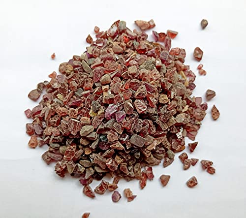 World of Wood: Natural Red Garnet Stone Rough Gravel, Raw Garnet, 500 Ct/ 100 gm, Rock Tiny Pebbles, Used in Resin Art & Jewelry Making, Gemart, Healing Stone