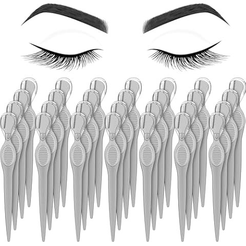 Mudder 28 Pieces Eyebrow Razor Eyebrow Knife Eyebrows Shaper Trimmer Shaver Facial Hair Razor Tool for Christmas Valentine's Day Giving Cover
