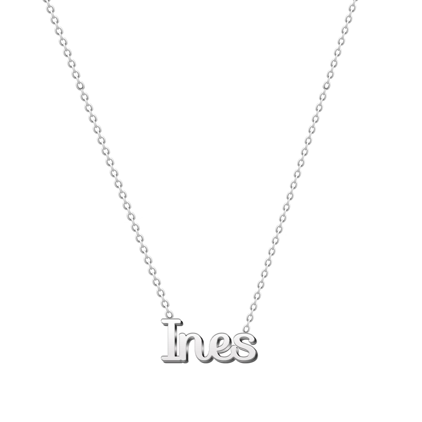 cotigo Collar Nombre Acero-Incluye Tarjeta con Significado Hermoso-Colgante Nombre Plateado o Dorado-Regalos Personalizados para Mujer-Cumpleaño-Navidad-Día de madre-San valentín