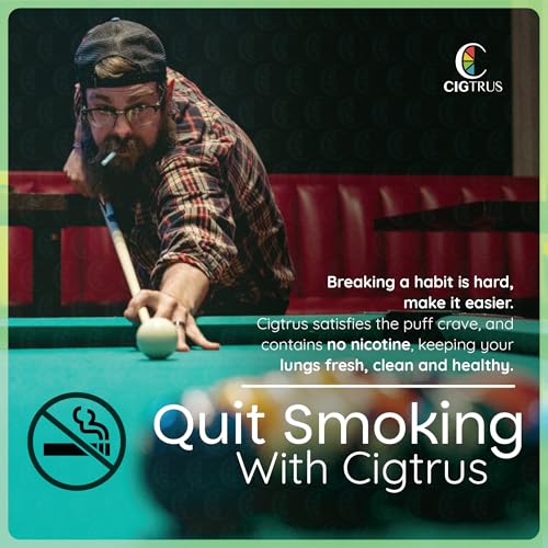 Image of Cigtrus Natural Nicotine-Free, Tobacco-Free Smoking Alternative, Non-Electric Craving Relief, Quit Smoking Aid with Cigtrus (Fresh Spearmint) - 3 Piece