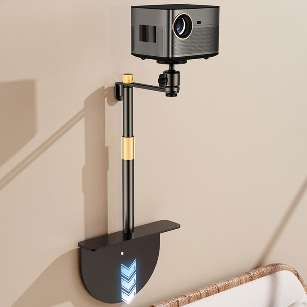 Support De Projecteur Support de projecteur réglable à 360 degrés, for Bureau, Chevet, Maison, Bureau, canapé, Support de Projection rétractable Support De Projecteur Réglable