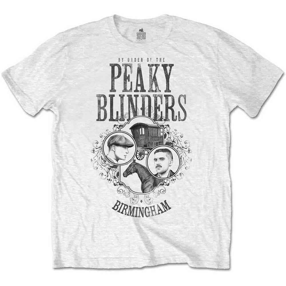 PEAKY BLINDERS Horse and Cart T Shirt L White