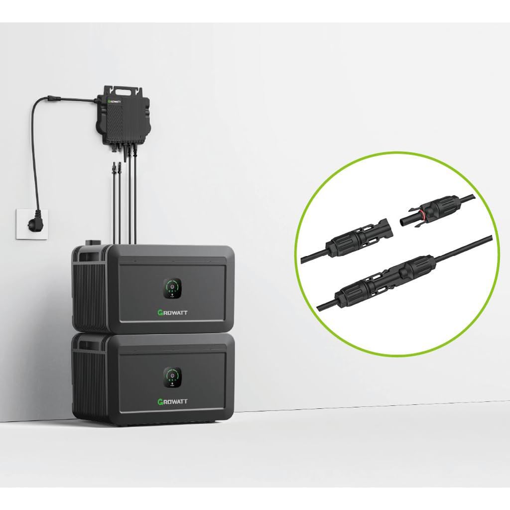 Growatt NOAH 2000 Balkon Solar Speicher 2KW für Balkonkraftwerk, 2000W Solarspeicher für PV Anlagen