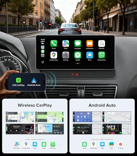 APEXNAV 10.25" CarPlay Radio for Audi Q5 SQ5 (09-17) Concert & Symphony - image 4