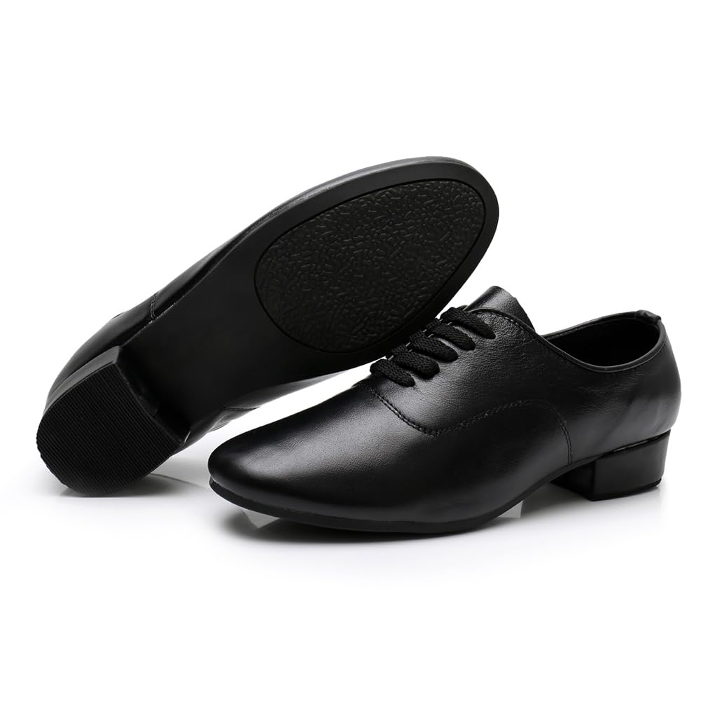 Zapatos Baile Hombre Piel Salsa Bachata Latino Cerrados