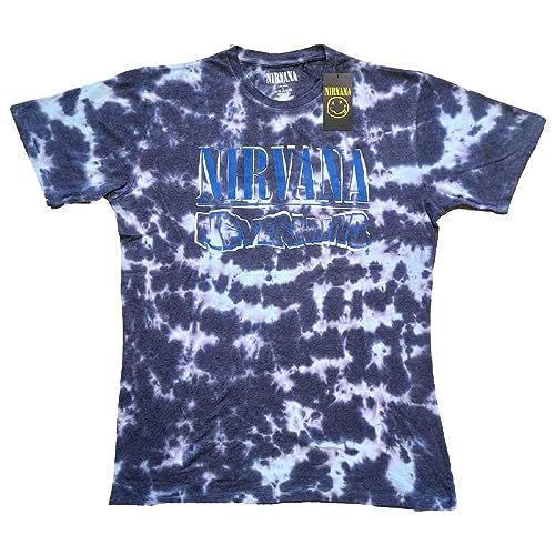 Nirvana Kids T Shirt Nevermind Wavy Band Logo New Official Purple