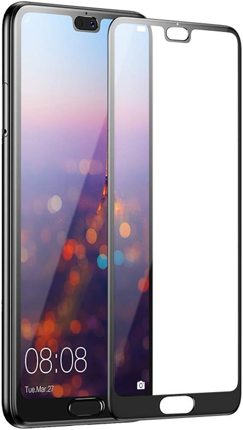 for Huawei P20 Pro Tempered Glass Screen Protector,2 Pack Case Friendly Real Curved Tempered Glass HD Clear Bubble Free 9H Hardness Tempered Glass for P20 Pro, [Anti Scratch] [Anti-Fingerprint]