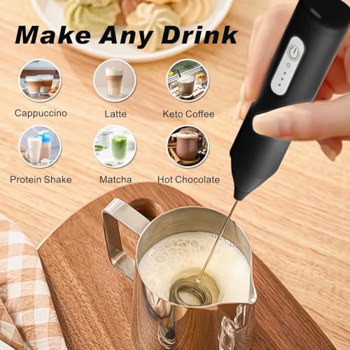 4WAZQAG Milk Frother & Coffee Whisker 1 Count Multicolor - Image 4