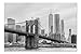 ugongchengyouxi Ciudad de Nueva York - Puente de Brooklyn y Manhattan Skyline - Blanco y Negro A-9003731 Rompecabezas de 29.5 * 19.7 Pulgadas de 1000 Piezas