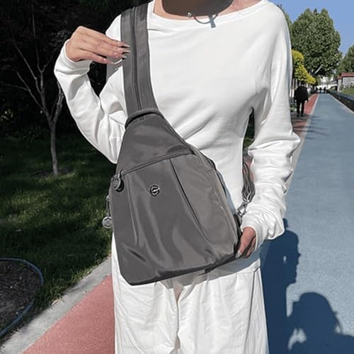 2025 Backpack Chest Bag Double Zipper Large Capacity, Vovtva Bag, Adjustable Shoulder Strap, Waterproof Oxford Cloth (Pink)2