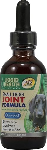 LIQUIDHEALTH Gotas de glucosamina para perros de 2 onzas, jugo de articulaciones, condroitina, alivio de cadera y articulaciones, fórmula de