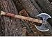 WARIVO KNIFE Custom Handmade Hand-Forged Carbon Steel Hunting Axe Viking Vatchet Tomahawk Axe