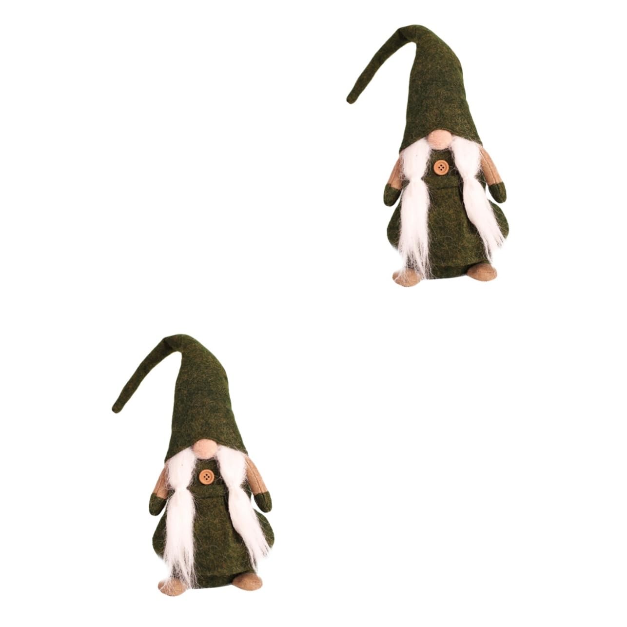Abaodam 2stücke Weihnachtlicher GNOME Tomte Nisse Plüschfigur Skandinavische Dekoration Für Tisch Und Fenster Für Weihnachtsfeiern Und Festliche Anlässe Grün