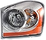 Evan Fischer Headlight Assembly Compatible with 2006 Dodge Durango Halogen Chrome Interior Driver Side