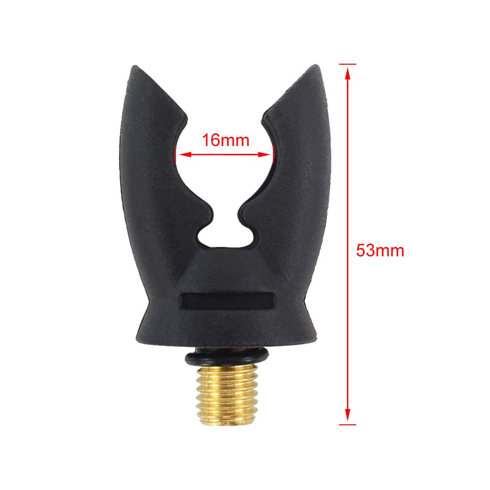 Hirisi Lot de 4 supports de canne à pêche à la carpe en caoutchouc