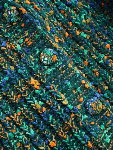 CIDER Colorful V-Neck Knit Cardigan: Green, XL2