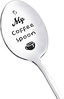 Funny 'My Coffee' Engraved Stainless Steel Spoon - Ideal Gift for Coffee Lovers, Women Men, Dad Wife, Christmas Birthday Friends