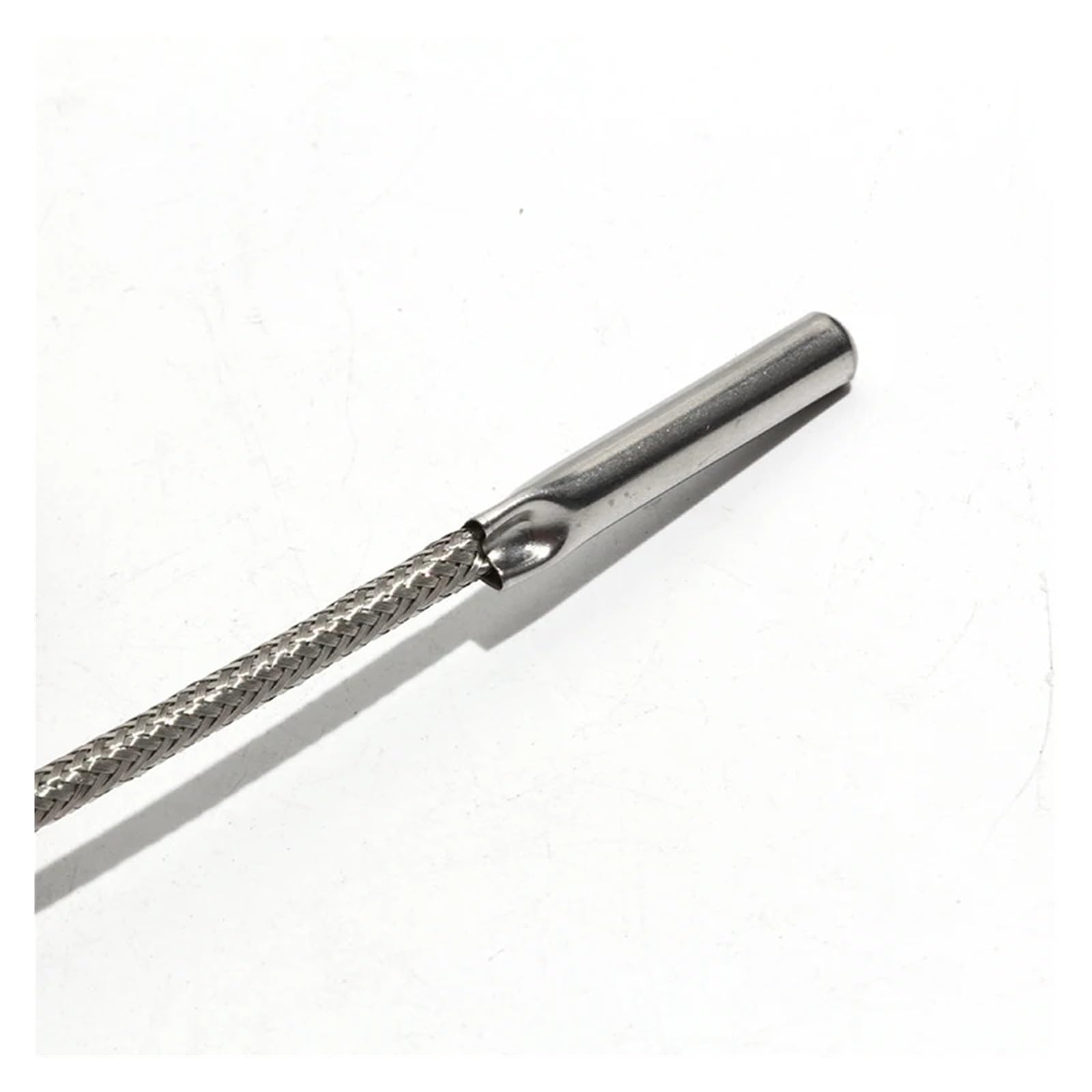 Temperatura tipo K/PT100 4 * 30 mm 1 M Alambre blindado de metal alto Desnudo Negrita(Pt100,4M Cable length)
