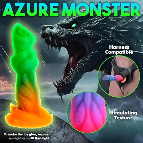 7.6″ Thick Fantasy Monster Dildo With Knot U & G-spot Dragon Dildo - Image 3