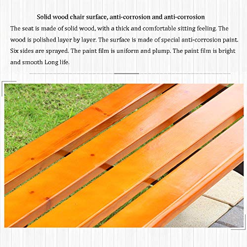 Banco de comedor de madera maciza exterior para terraza y asientos de parque 3
