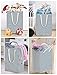 96L Extra Large Laundry Hamper Collapsible Laundry Basket with Handle 4 Detachable Rods Cotton Linen Foldable Bathroom Storage Basket for Toys, Clothes