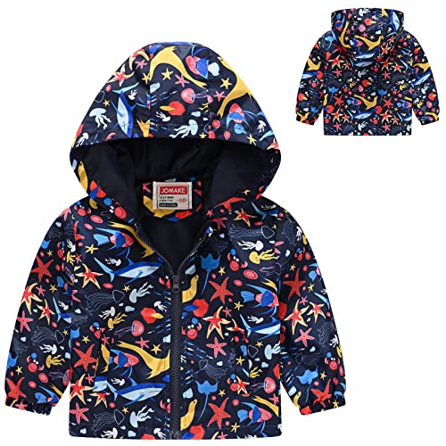 Toddler Boys Girls Casual Jackets Printing Outerwear Zipper Coats Long Sleeve Windproof Toddler Boy Jacket with Hood3